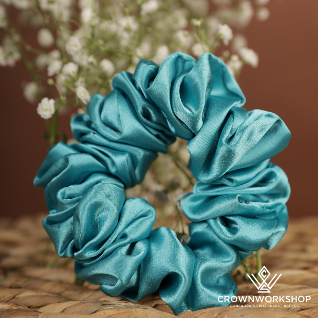 Tenderhearted Turquoise Scrunchies: A Mixed Set