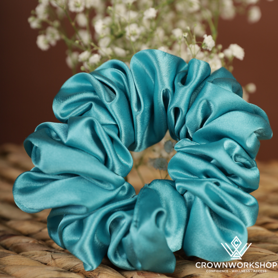 Tenderhearted Turquoise Scrunchies: A Mixed Set