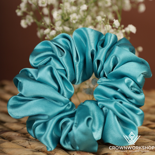 Tenderhearted Turquoise Scrunchies: A Mixed Set